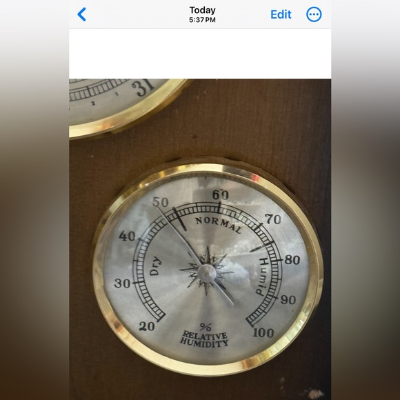 Vintage Jason Humidity Barometer Thermometer Weather Station - Picture 9 of 11